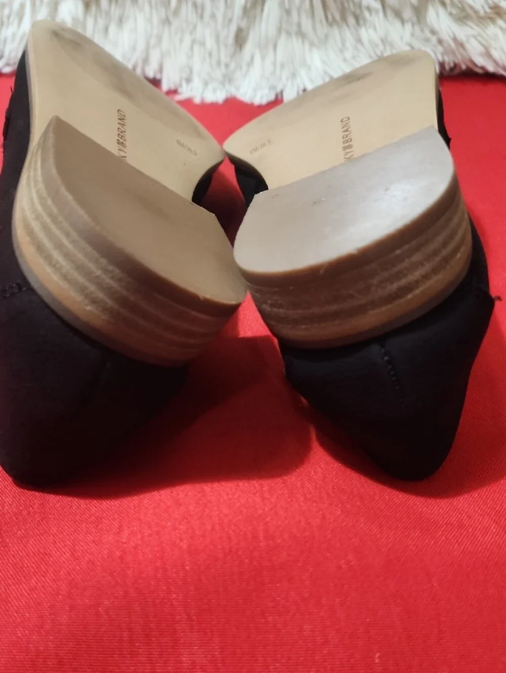 Lucky BrandEryka Black Penny Loafers with Tan Trim